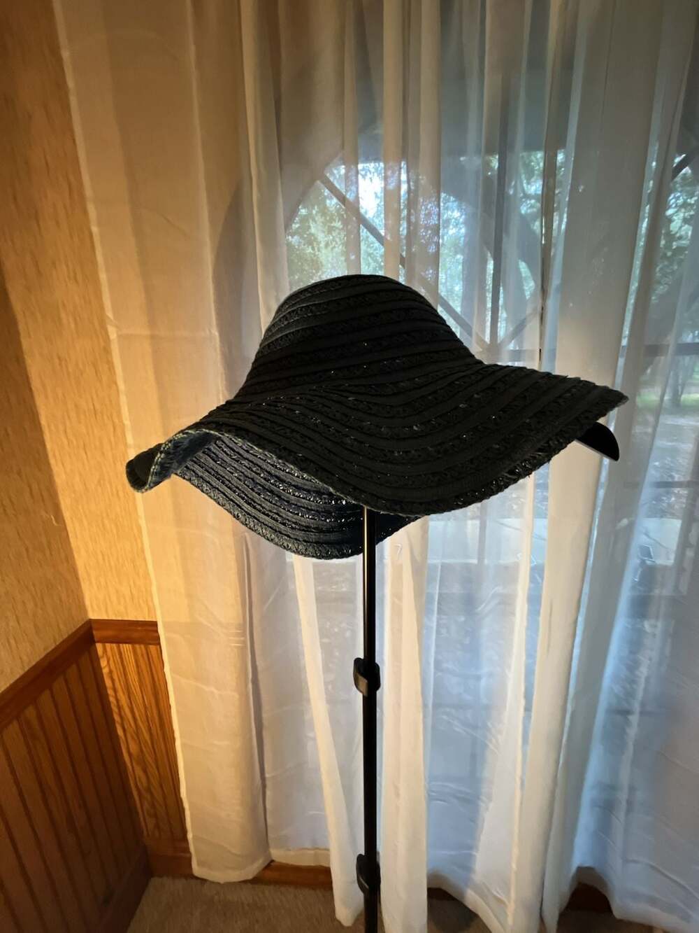 Blue Straw Sun Hat